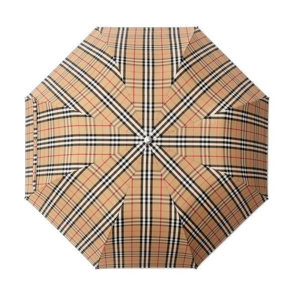 Burberry Trafalgar Folding Check Umbrella New - Picture 1 of 5